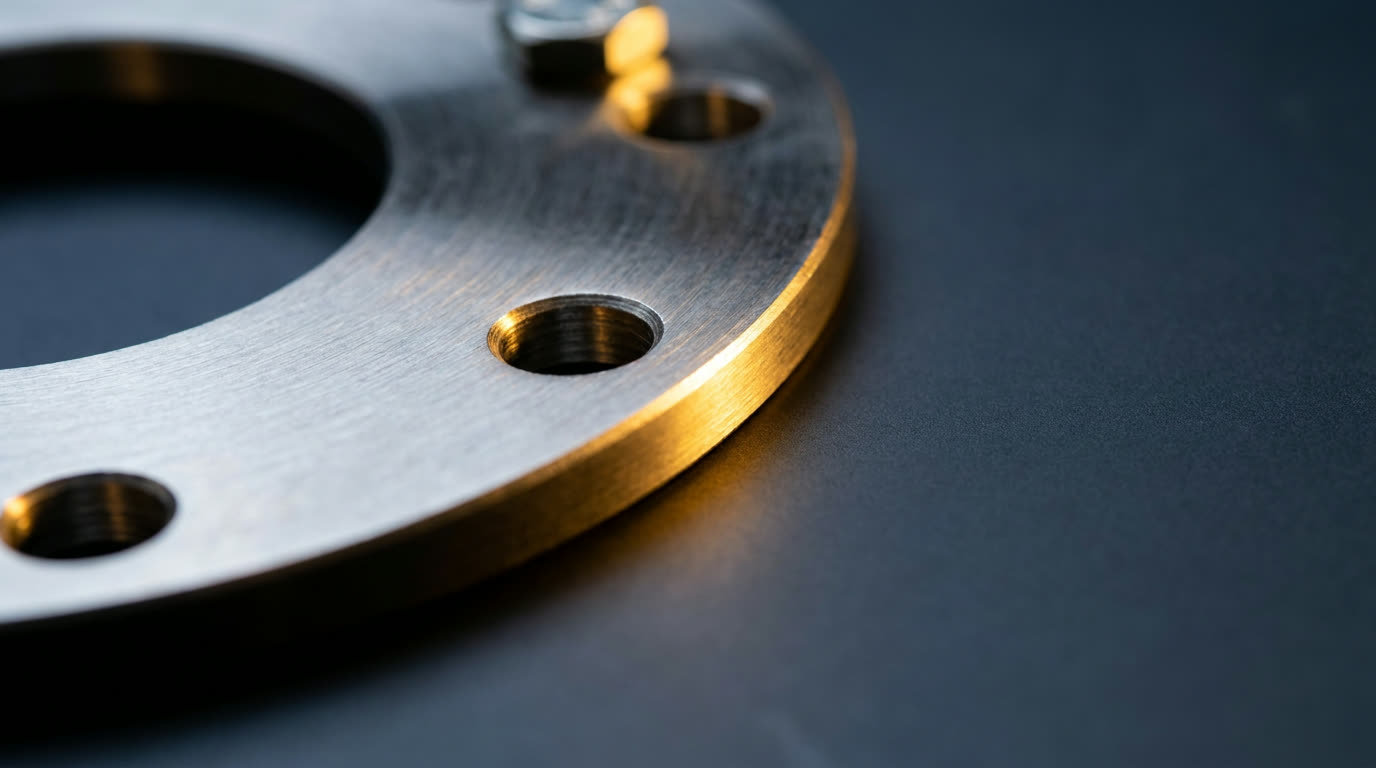 Close detail of a fabricated structural steel connection